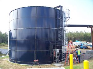 large bubble compressed air mixing