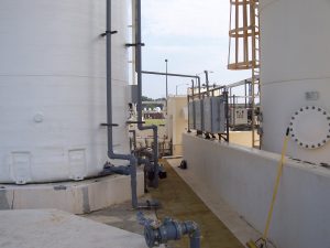 large bubble wastewater mixing system